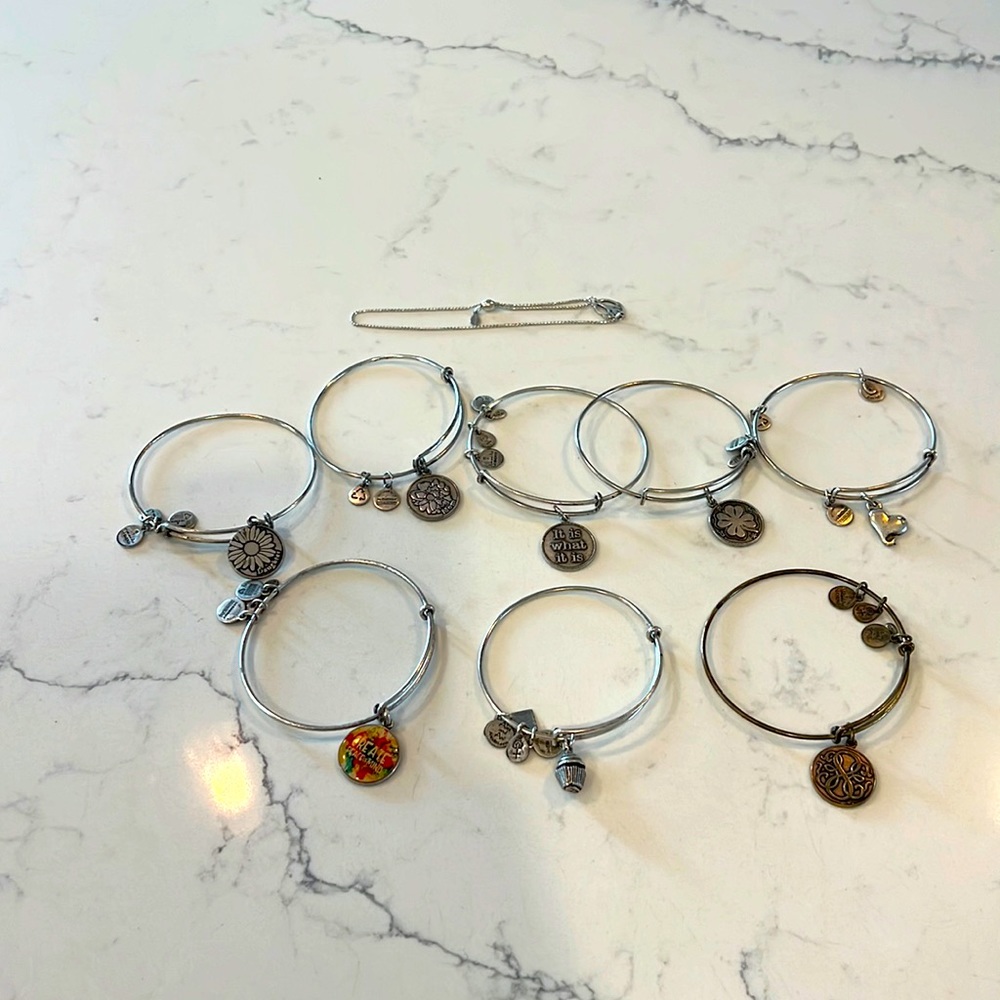 Alex and Ani bangles 9 bracelets